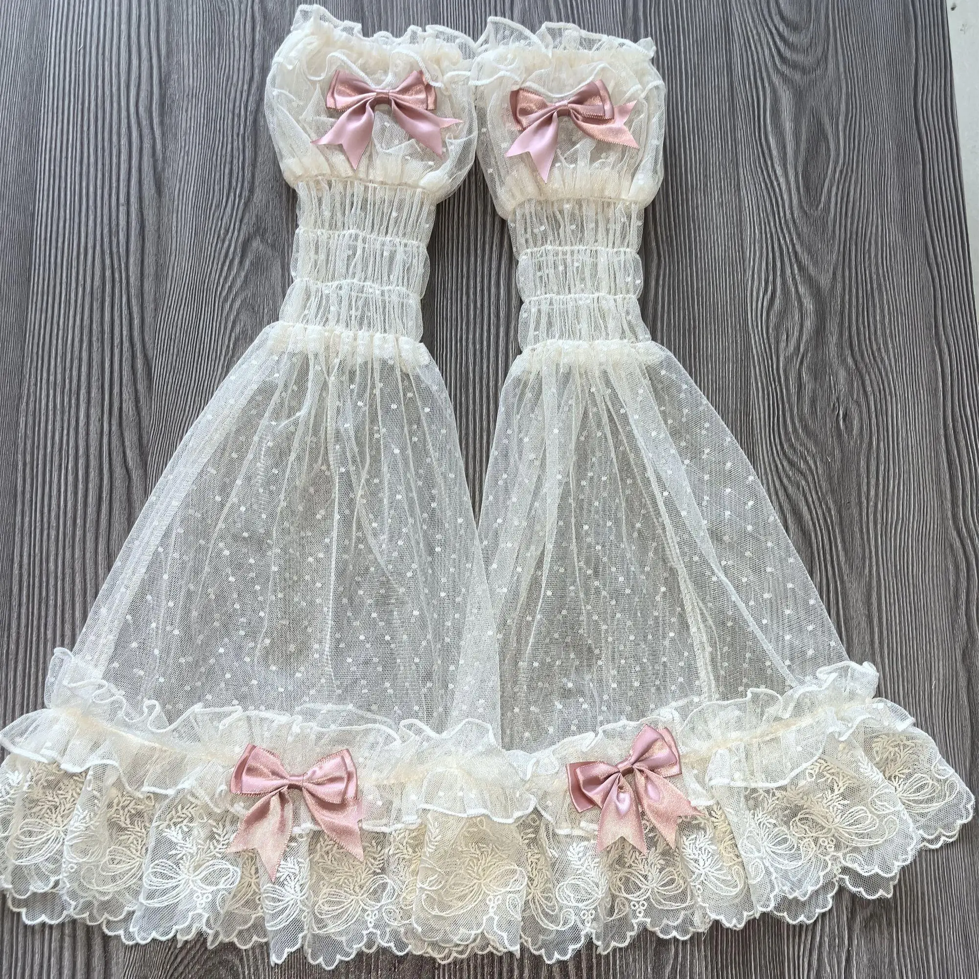 لوليتا الأميرة الأكمام الأكمام اليد اكسسوارات العناصر الصغيرة الدعائم اكسسوارات اليد الذراع كم فستان الزفاف الأكمام وهمية