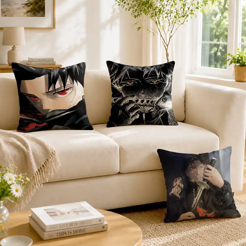 C-Chihiro k-Kagurabachi Anime Custom Double Sided Print Square Pillow Cushion Cover