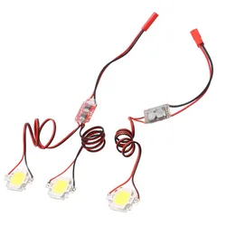 1PCS RC Aircraft Night Fly Lights singolo/doppio lampeggiante 10W Power LED stroboscopico Flash Light 5V-26V 300mA per Drone Quadcopter