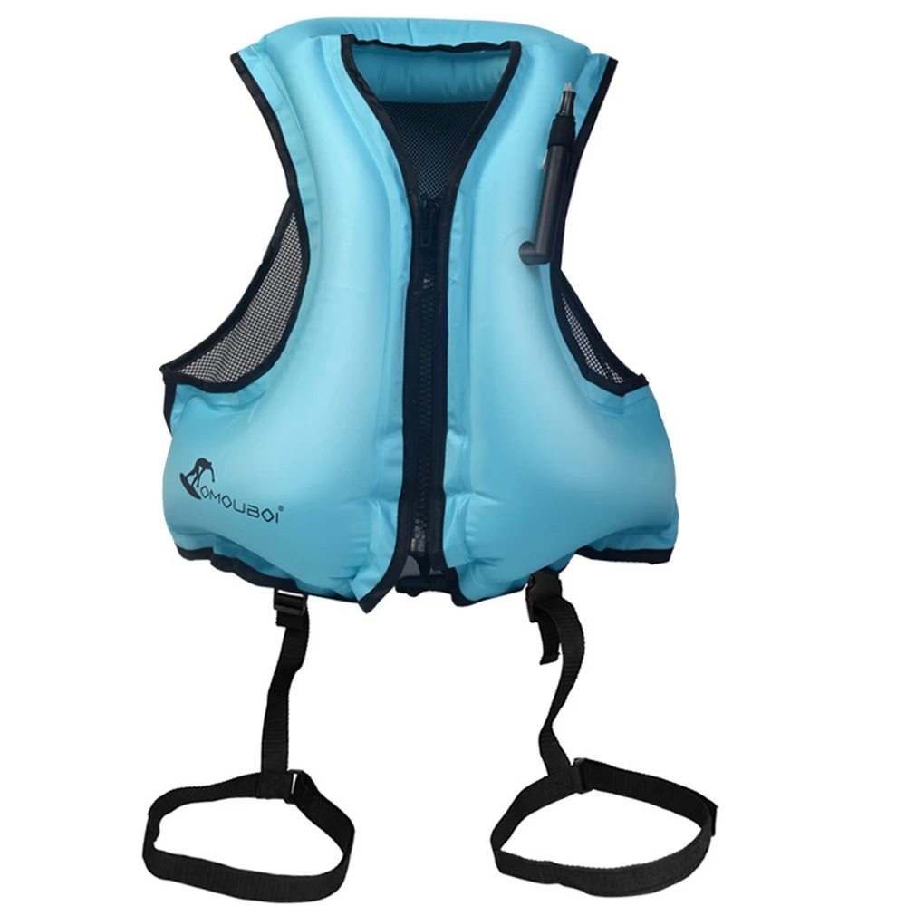 Adult Inflatable Life Jacket Swim Vest Snorkeling Floating Life Vest Swimming Drifting Surfing Water Sports Life Saving Jacket