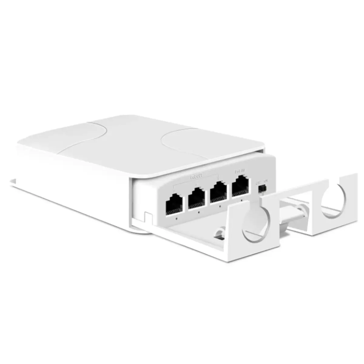 A003 4 Port Waterproof POE Extender 4 Port Repeater 100Mbps Outdoor Network IP55 VLAN 44-57V for POE Camera Wierless AP