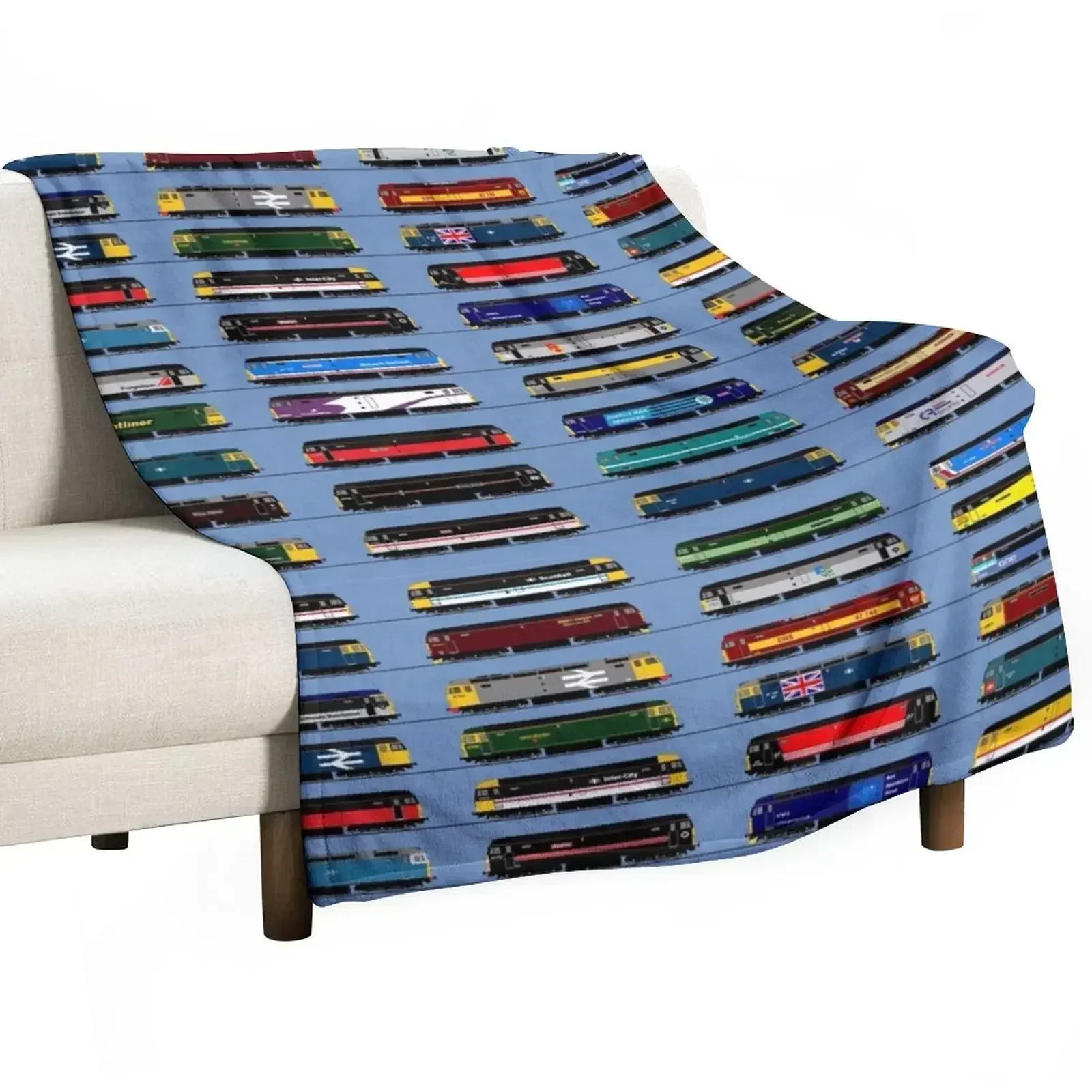 class 47 locomotive collection Throw Blanket Summer Warm Flannels halloween Hair Summer Beddings Blankets