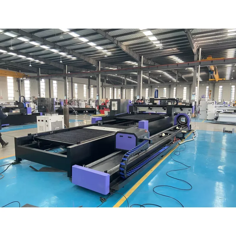 CNC Sheet And Tube 1500w 2000w 3000w 6000w Metal Fiber Laser Cutting Machine With 3m Rotary Axis