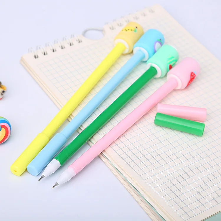 50PCS  Cute Drink can Rollerball pen creative student cartoon drink can water-based pen candy color office signature pen