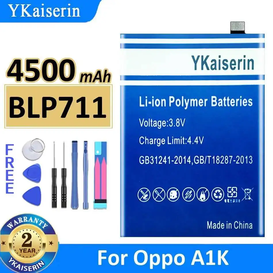 

Premium Replacement 4500Mah Mobile Phone Battery Durable For Oppo A1K BLP711