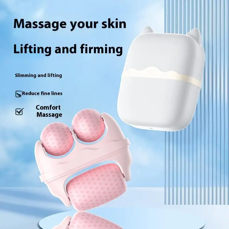 ZZ Cold Compress Device Double Headed Roller 2-in-1 Ice Massage Device Multi Functional Massager For Relieving Edema Cooling