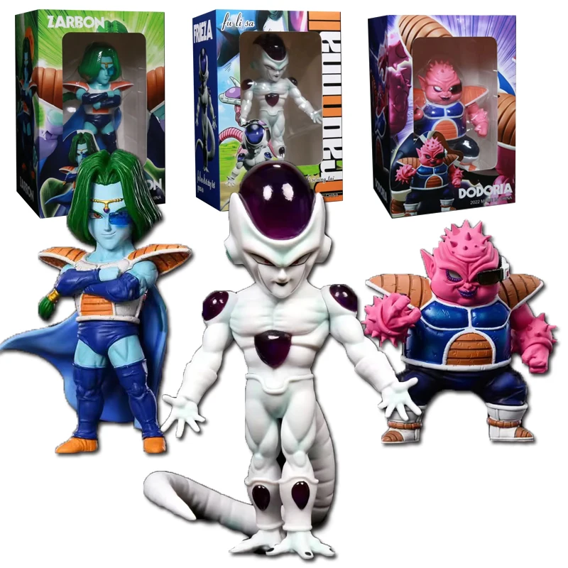 16CM Anime Dragon Ball Frieza Figure Dodoria Zarbon Model Toy Doll Standing Action Figure PVC Collect Desktop Case Decorations