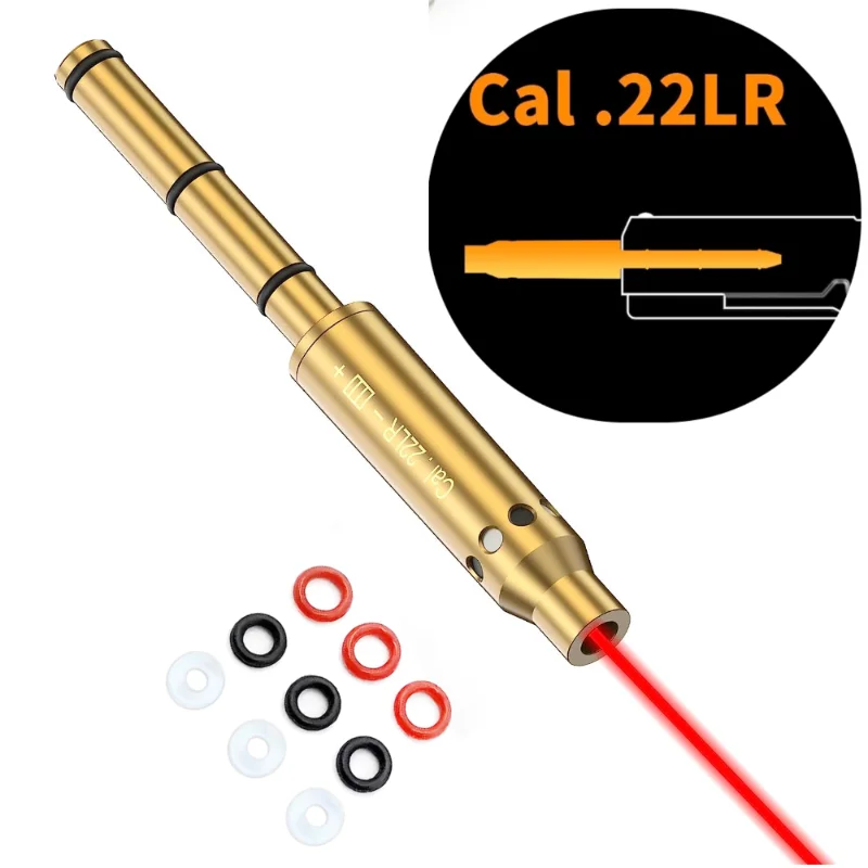 Tactical Red Laser Boresighter 9mm .38spl .223 .177 22LR 308 Cal 40SW caccia pistola Bore Sight Shotgun Training proiettili