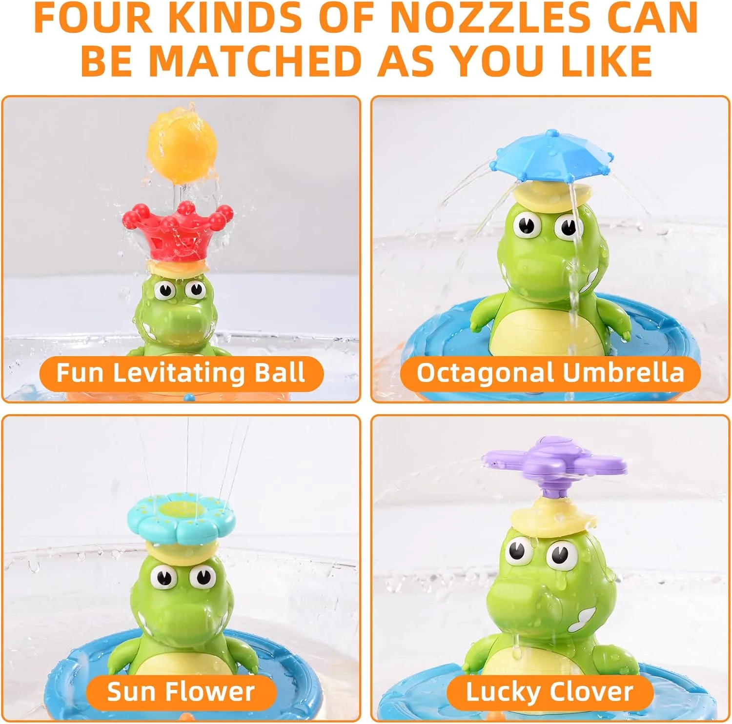 Giocattolo da bagno in coccodrillo per bambini, spruzzo d'acqua illuminato, giocattolo divertente galleggiante per bagnetto e piscina per bambini, regalo per ragazzi e ragazze