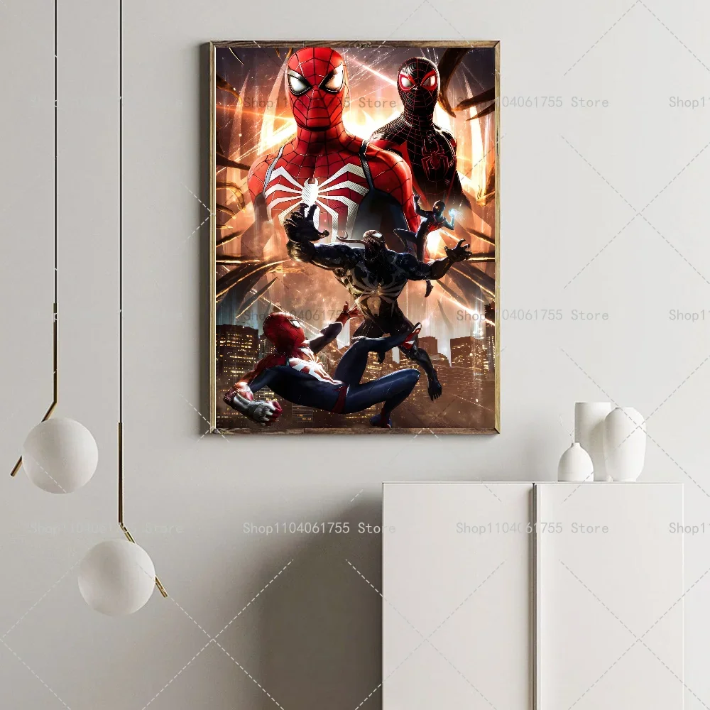 1PC frameless Canvas,Marvel Classic Movie SpiderMan Wall Art Posters Avengers Superhero Home Decor Canvas Painting Picture Print - view 5