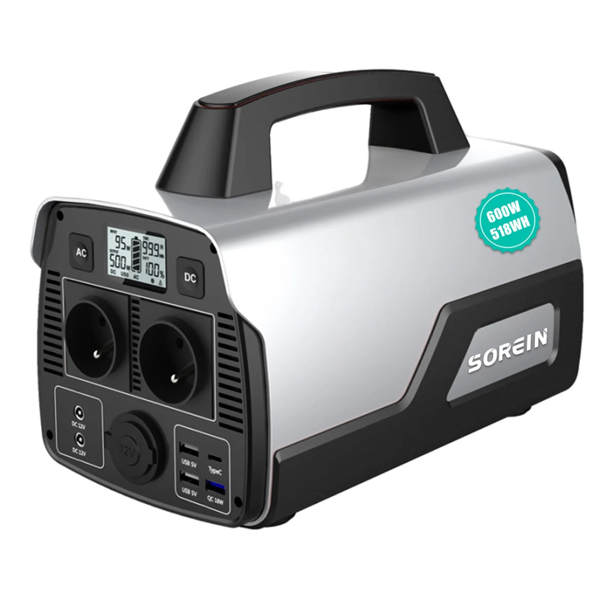 

Sorein 600w Best Solar Generator Portable Lifepo4 Lithium Battery Power Station Eu Power Station Lifepo4