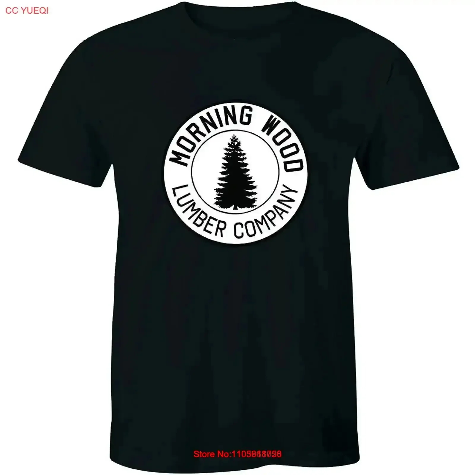 Morning Wood Lumber Company T shirt Men vintage Washed Versatile designer clothes Casual Comfortable homme streetwear graphic