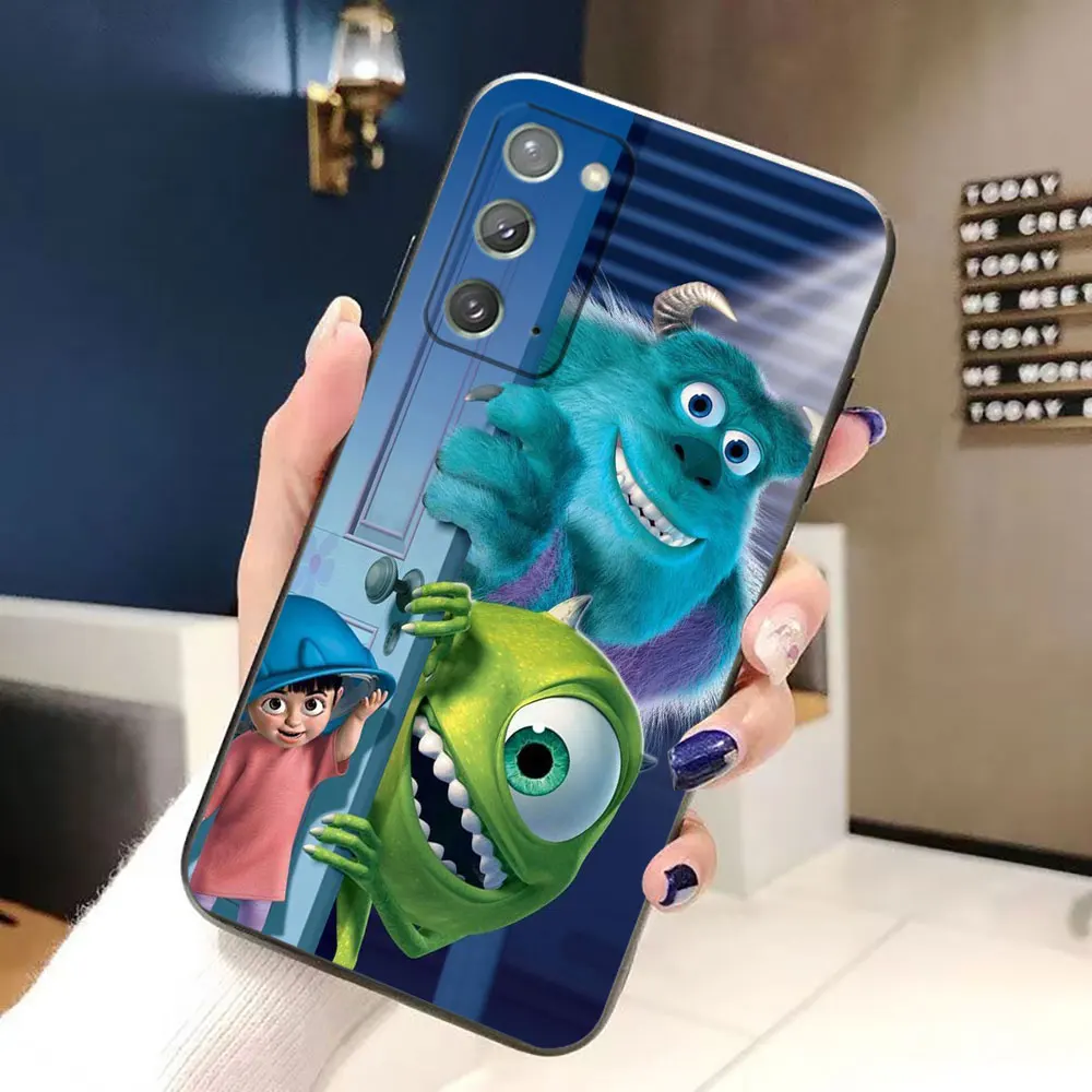 Sulley Girl Boo Monsters Inc جراب هاتف لسامسونج A03 A03S A04 A05S A06 A12 A13 A24 A30 A50 A70 A80 نوت 10 20 M23 M53 حافظة
