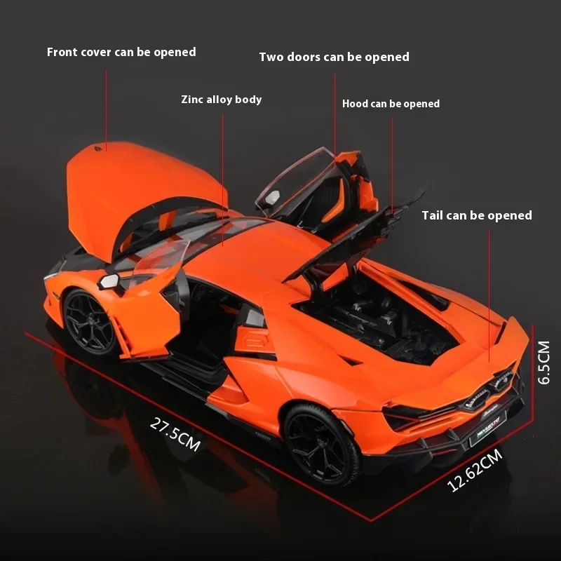 

Maisto 1:18 Lamborghini Revuelto, спортивный автомобиль, литая под давлением модель, из сплава, роскошный автомобиль, коллекция игрушек, украшения, подарки на день рождения