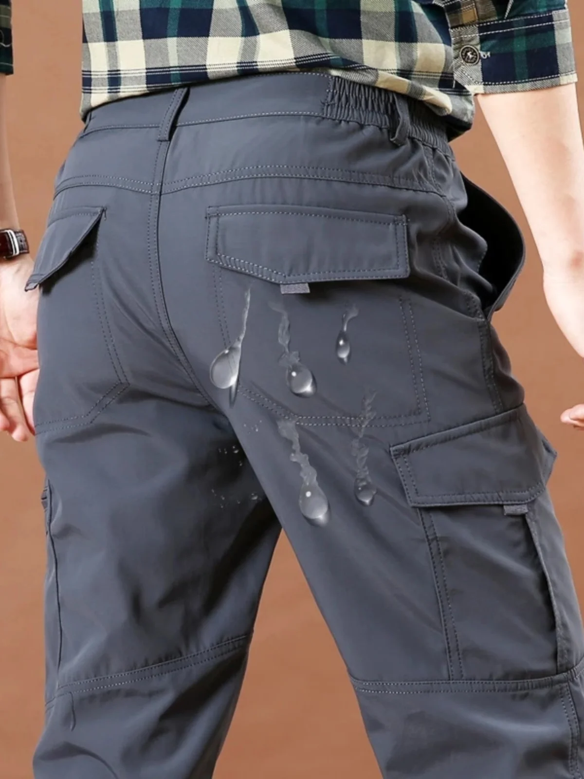 

Camo Workwear Pants Straight Leg Casual Trousers Youthful Vitali Sle mid Waist Pure Color Autumn Season Regular Thin