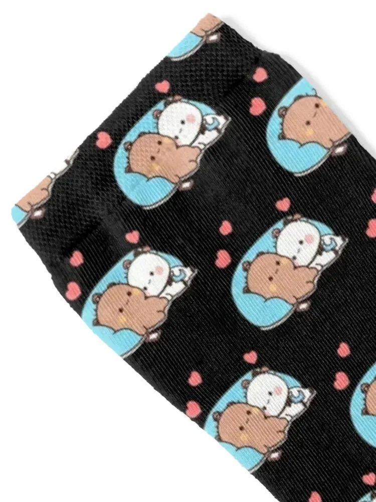 Bear and Panda Bubu Dudu Balloon Socks warm winter gym cycling Socks For Women Men's