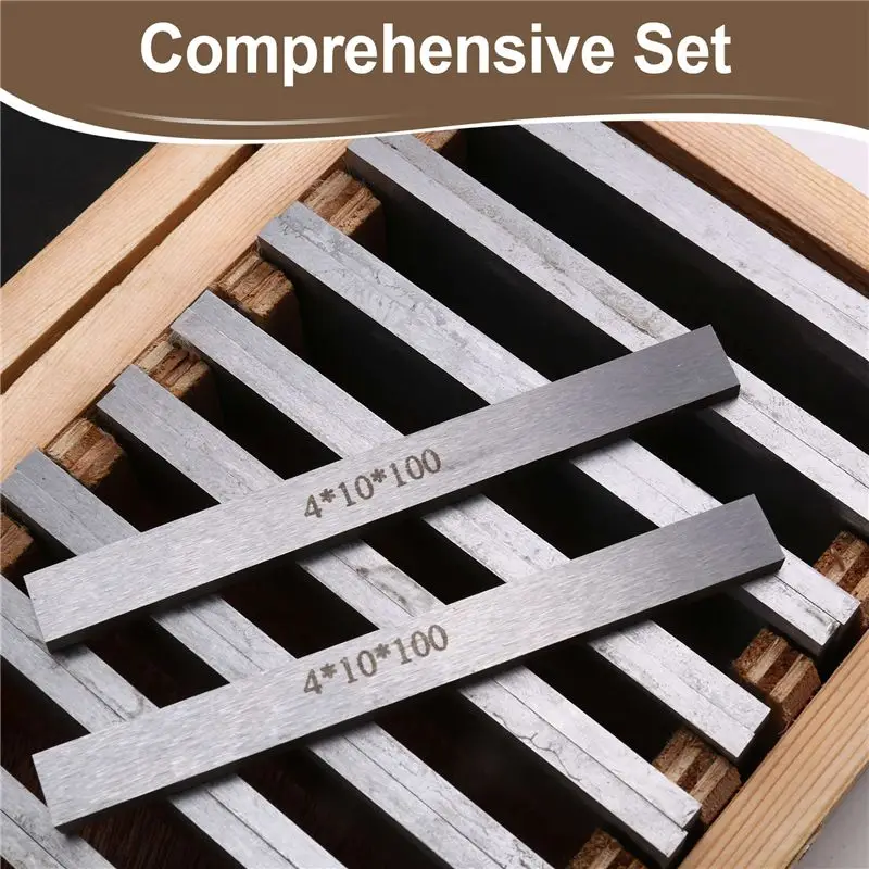 2025 Trend 100Mm 9 Pairs 18Pcs High-Precision Manufactured Parallel Pad Gauge Block CNC Milling Pads Set Alloy Steel