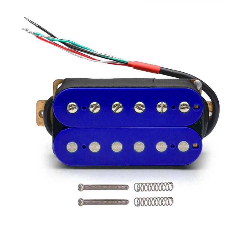 Humbucker Electric Guitar Pickup Coil Spliting Pickup Humbucker Dual Coill Pickup 4 Conduct Cable N-7.5K/B-15K Output Deep Blue