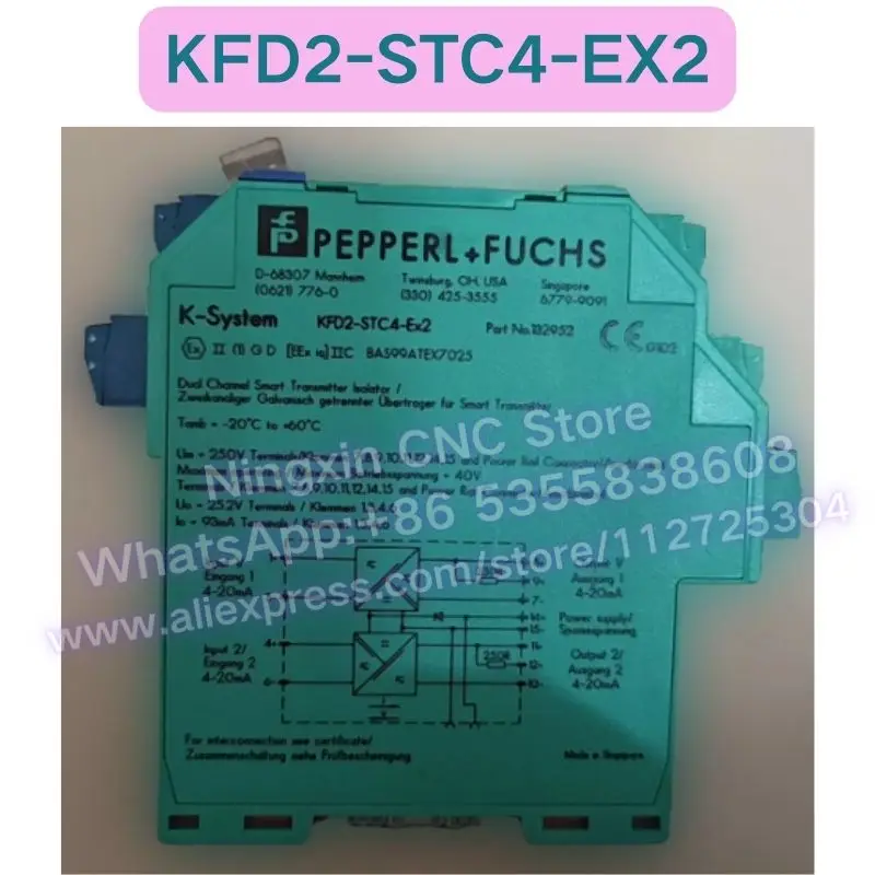 Second-hand KFD2-STC4-EX2 Safety Barrier Isolator  Functional test OK Fast delivery
