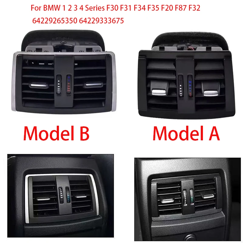 

​Car Rear Air Conditioner AC Vent Outlet Assembly For BMW 1 2 3 4 Series F30 F31 F34 F35 F20 F87 F32 64229265350 64229333675
