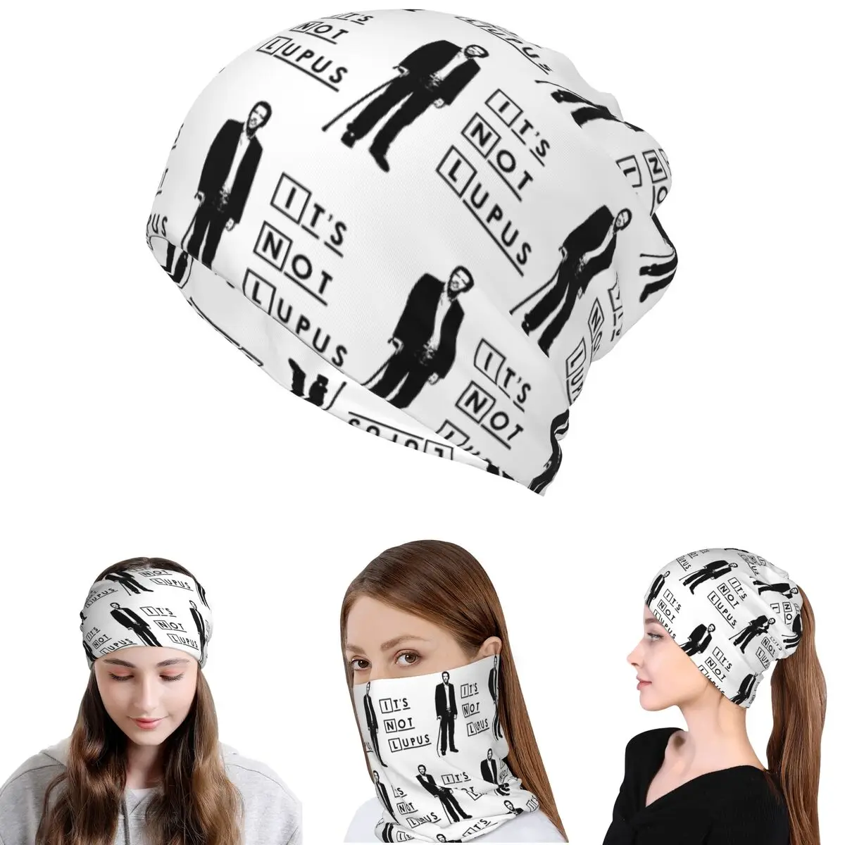 

Dr House - It's Not Lupus Bandana Neck Cover Wrap Scarf Warm Headband Beanies Hat Unisex Adult Breathable