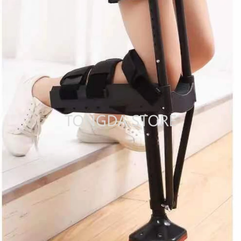 Medical Wholesale Walking Crutches For Adults Hands Free Knee Crutch Anti Skid Single Leg Telescopic Assisted Walking Crutch