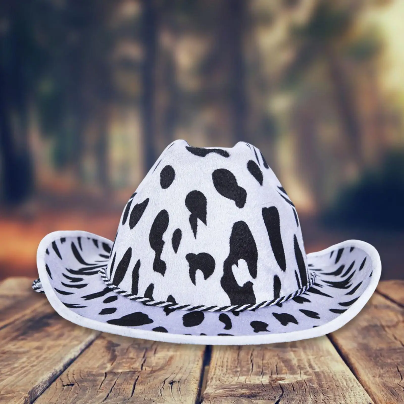 Western Decor Cowboy Hat with Lanyard Fancy Dress Hats Breathable Costume Clothes Cow Hat for Women Men Performance Party