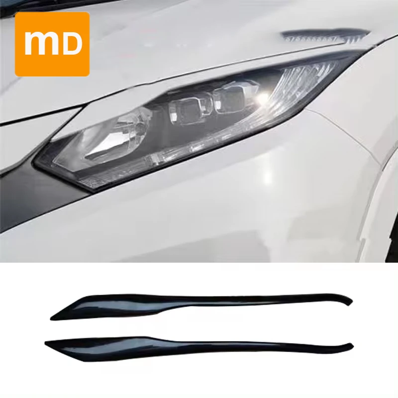 Honda VEZEL/HRV Front Headlight Eyebrow Sticker NOBLESSE Headlight Eyebrow Decoration Sticker Eyelash