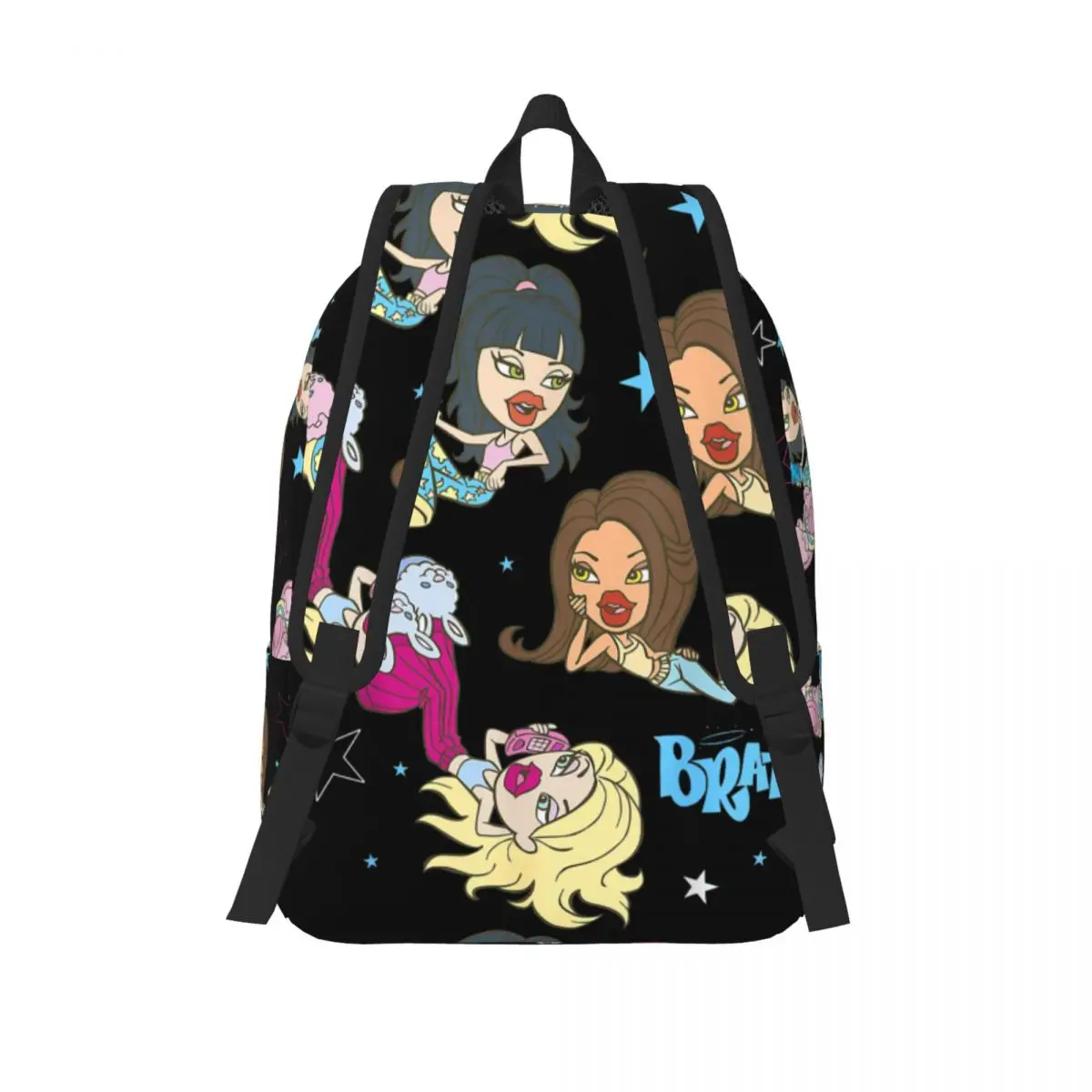 Bratz-mochila de lona con bolsillo para hombre y mujer, bolsa de viaje para ordenador portátil, viaje, senderismo