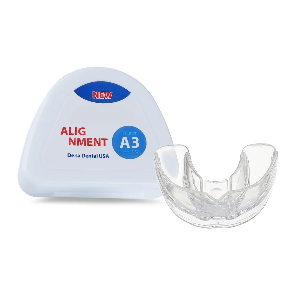 Zahn ärztliche kiefer ortho pä dische Zahnspangen Set Kind 3 Stufen Silikon Ausrichtung Trainer Zähne Halter Bruxismus Mundschutz Kinder Zähne Glätte isen – Detail 9