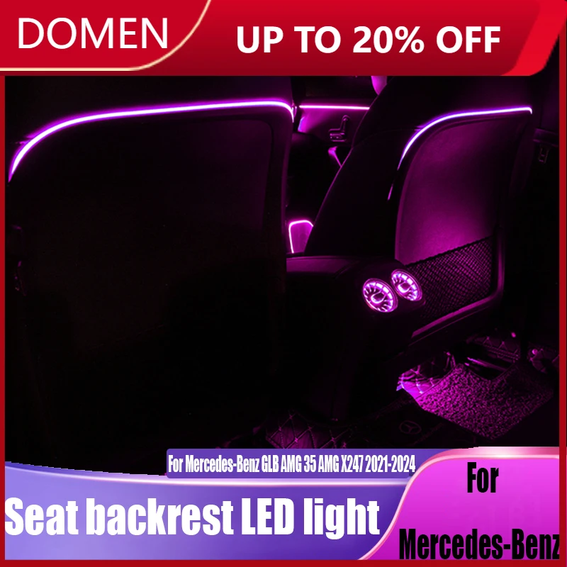 

Для Mercedes-Benz GLB AMG 35 AMG X247 2021-2024 модифицированная спинка сиденья светодиодный светильник автомобильные аксессуары для украшения интерьера