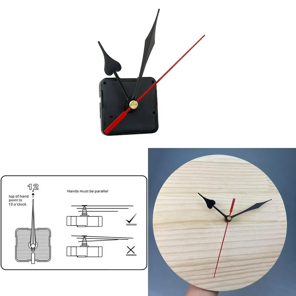 L43A High Performance Non-Ticking Hands- DIY- Wall Clock Movement Mechanism Repair Parts Replacement Easy Assemble
