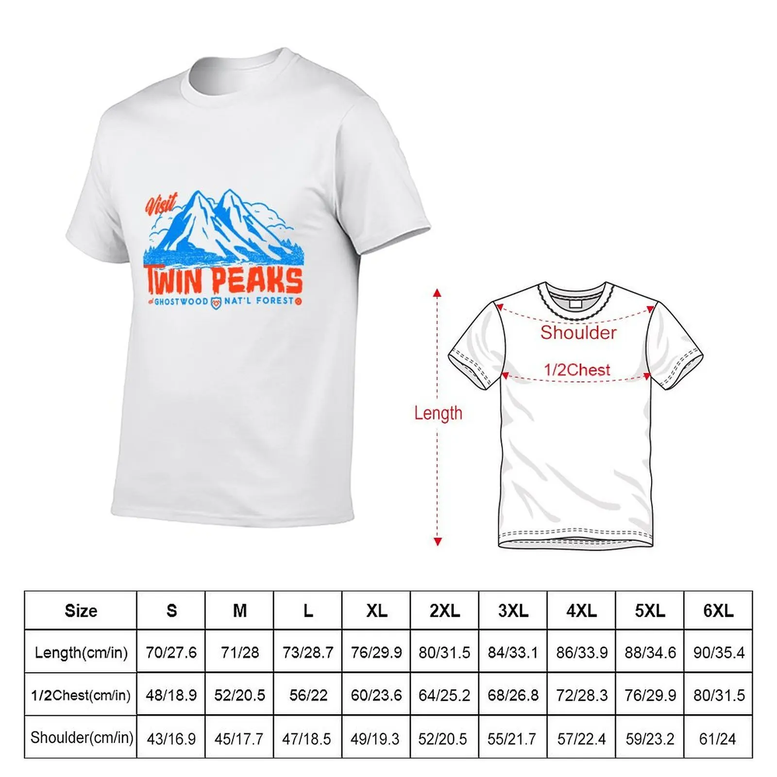 Visit Twin Peaks T-Shirt t shirts for man pack white t shirts cotton 100% T-Shirt