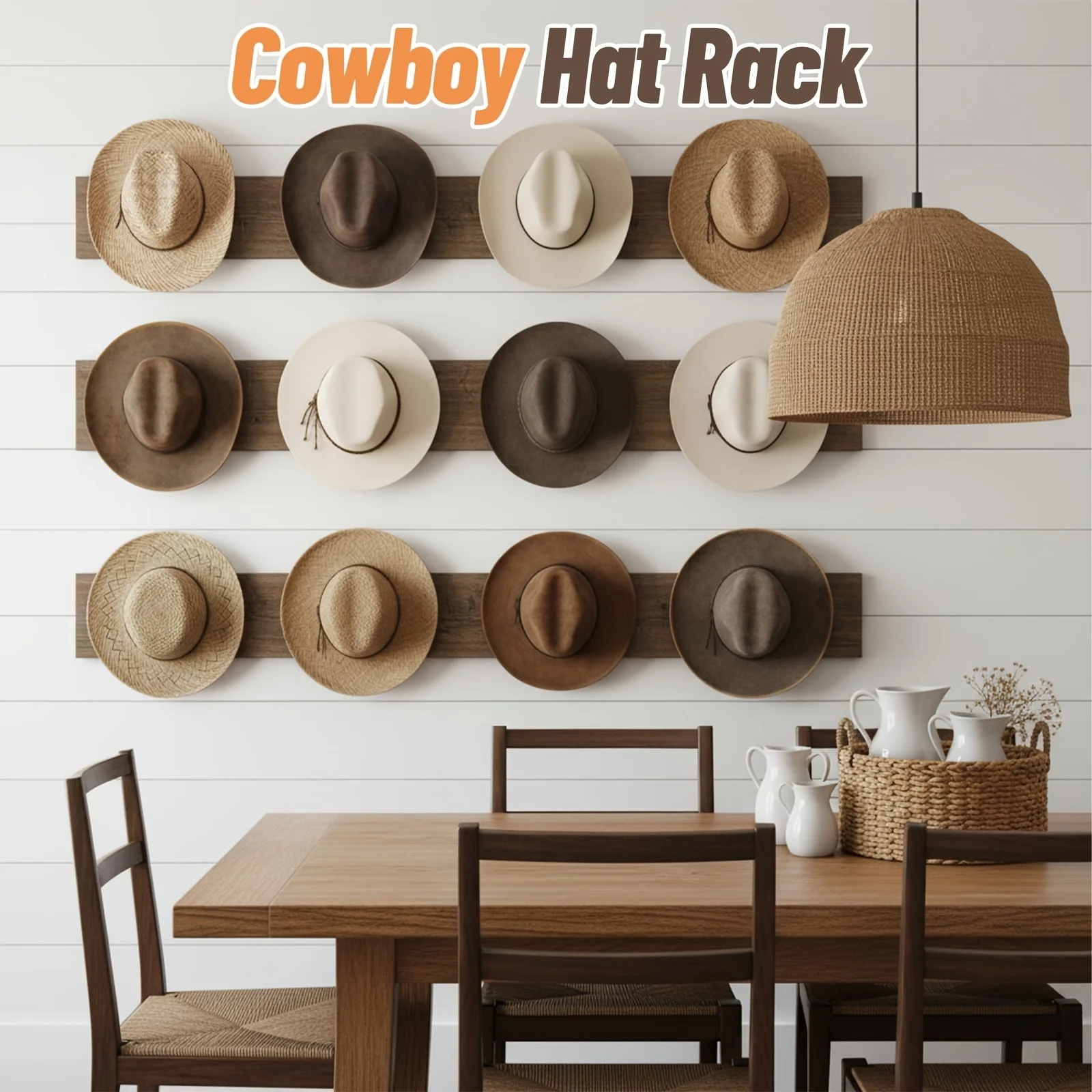 2 Pack Hat Hooks for Wall, Adhesive Cowboy Hat Rack with Anti-Slip Teeth, Suitable Sun Hats, Fedora, Wide Brim Hats Organizer