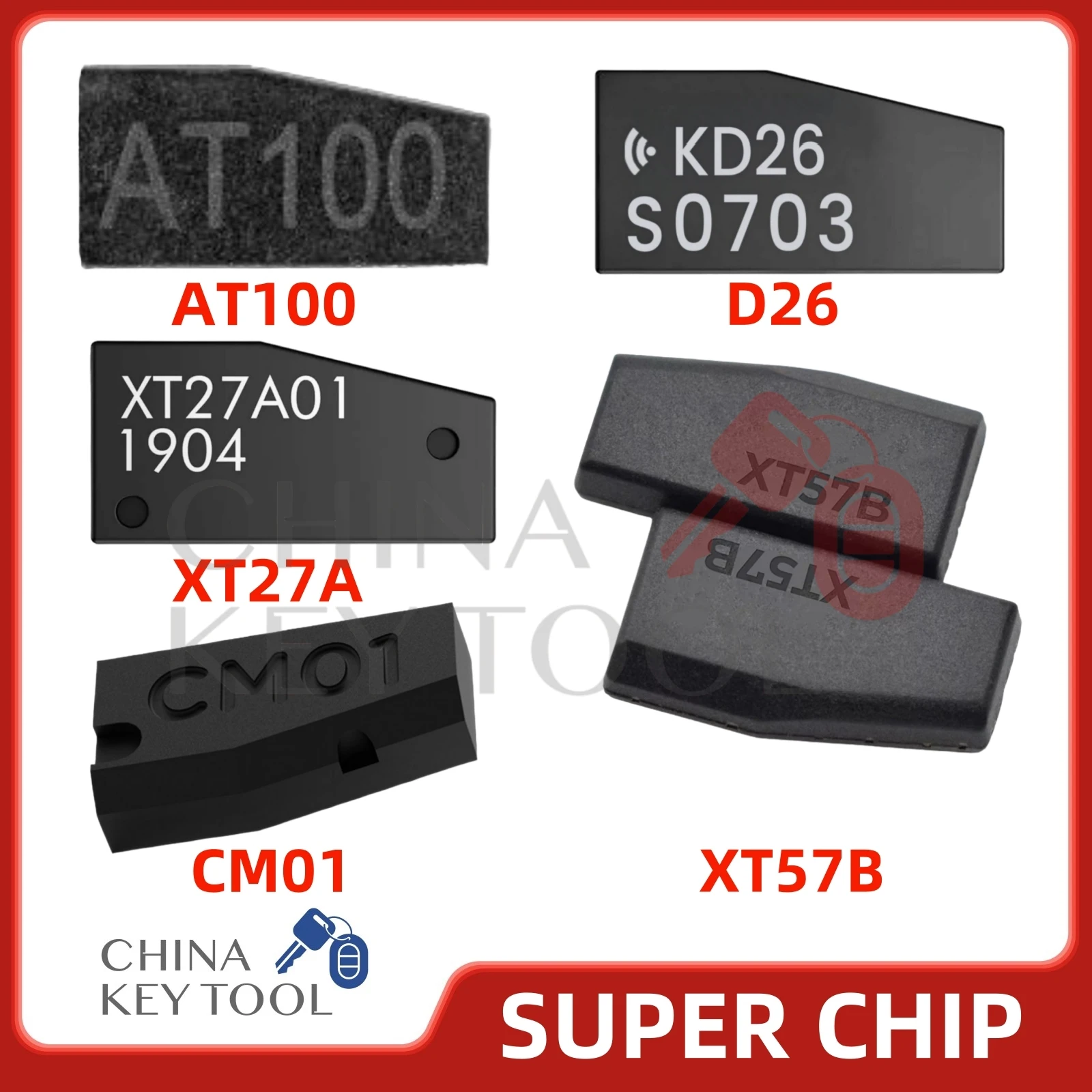 2026 Version Original Brand New Super Chip AUTEL AT100 / XHORSE XT27A XT57B / KD D26 / KYDZ CM01 Support MQB Chip Support 4A