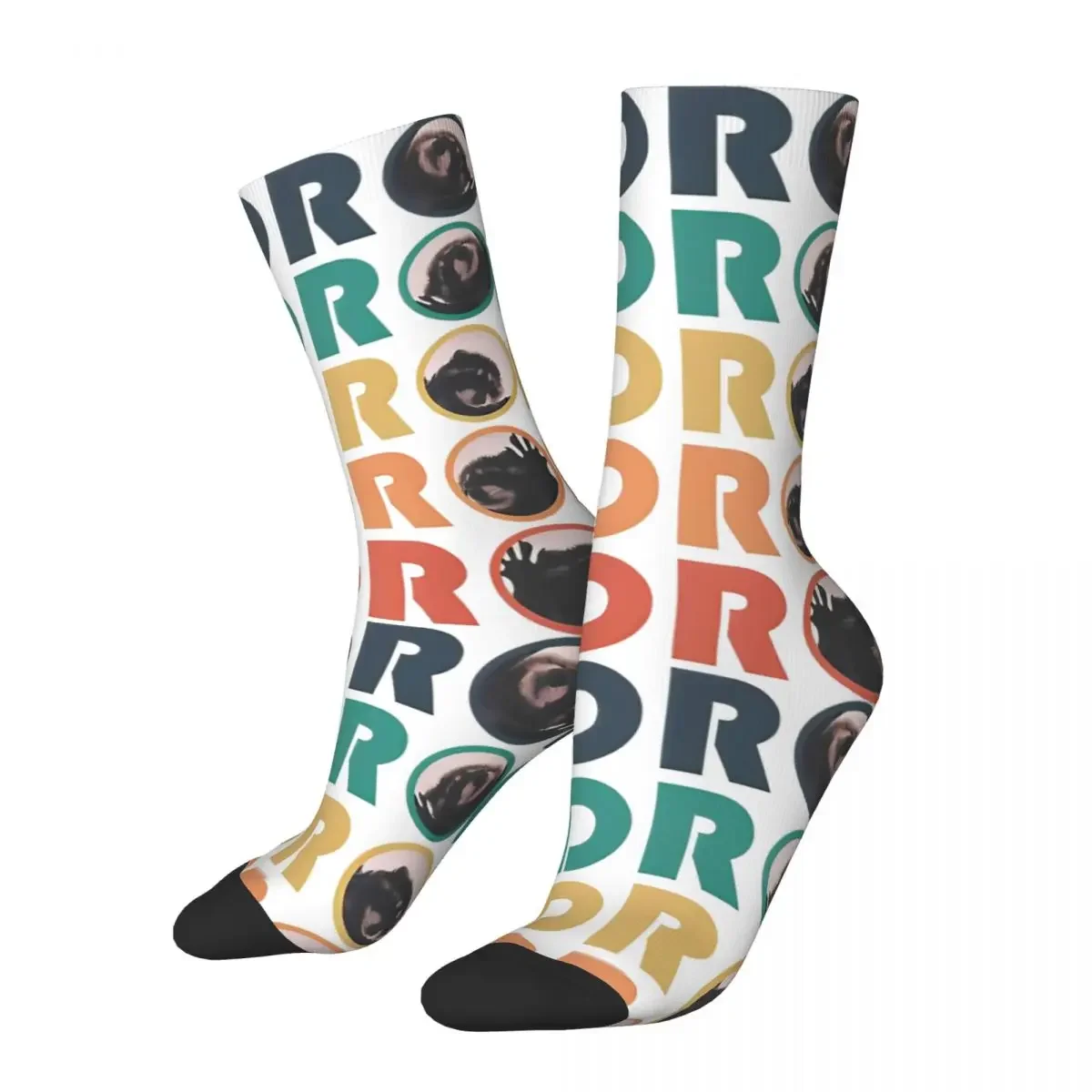 Pedro Raccoon Stockings Graphic Vintage Socks Autumn Non Slip Socks Women Men Climbing Medium Soft Socks