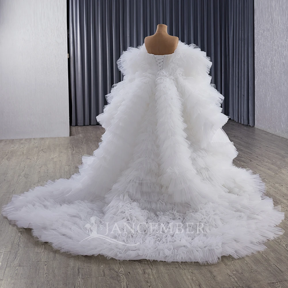 Customized Simple Wedding Dress Boat Neck Lace Beaded A-Line Court Train Flash Sale Bride Dress Vestidos De Noiva