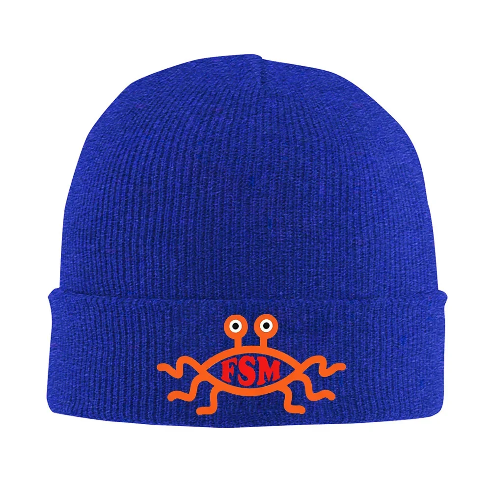 2026 Flying Spaghetti Monster orange creature eyes Men Women Unisex Knitted Hat Beanie Pullover Cap Winter Thermal Warm Christma view 6