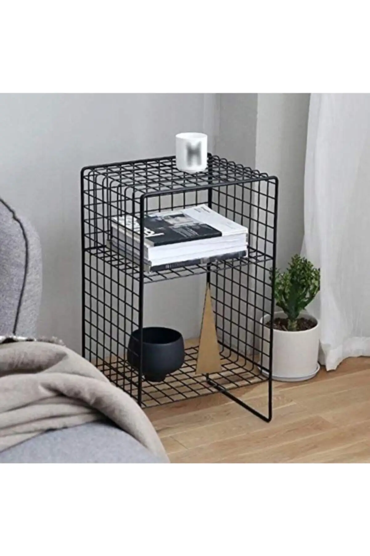 

Metal Coffee Table İskandinav Model cage wire leg shelf nightstand table metal furniture Decorative interior design Wd-108 .....