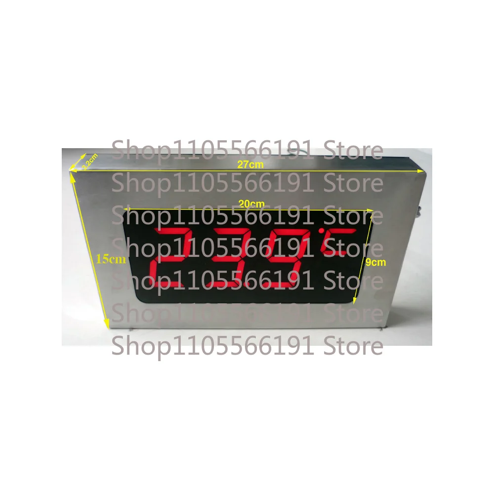 High Precision Large Screen Digital Thermometer -304 Stainless Steel Display for Freezer, Aquarium, Swimming Pool -9℃ to 99℃
