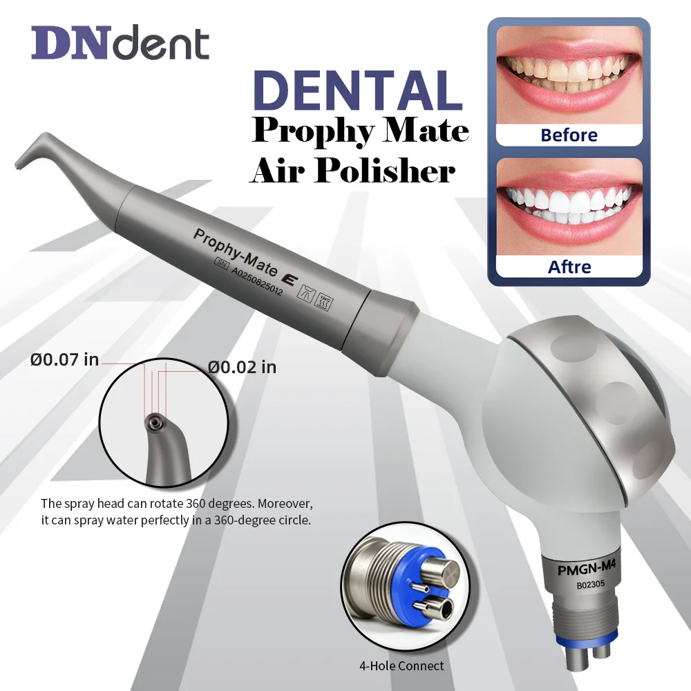 Dental Air Flow Teeth Polishing Polisher Handpiece Hygiene Prophy Jet Dentistry Tools 4hole quick connect