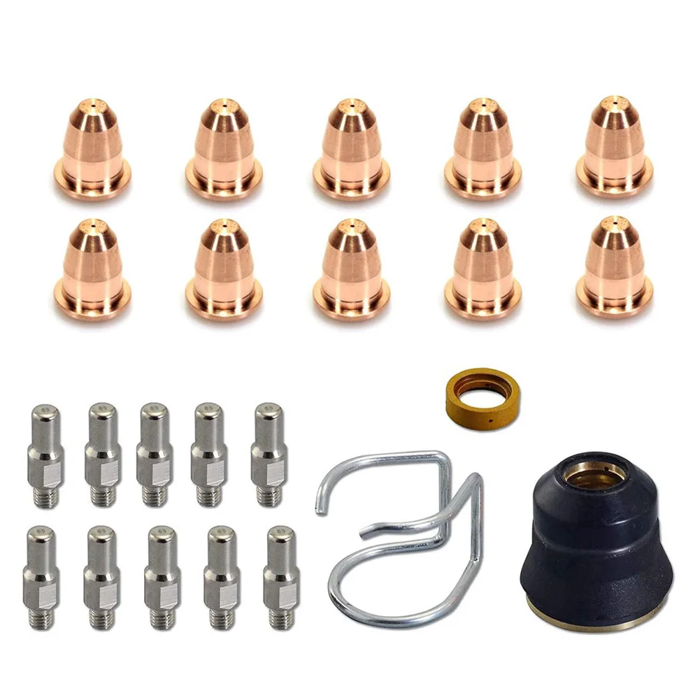 

1Set Welding Torch Accessory Plasma Electrode PR0110 Tip 0.8 PD0116-08 Shield Cup Kit For Trafimet Ergocut S25K-S25/S35K/S45