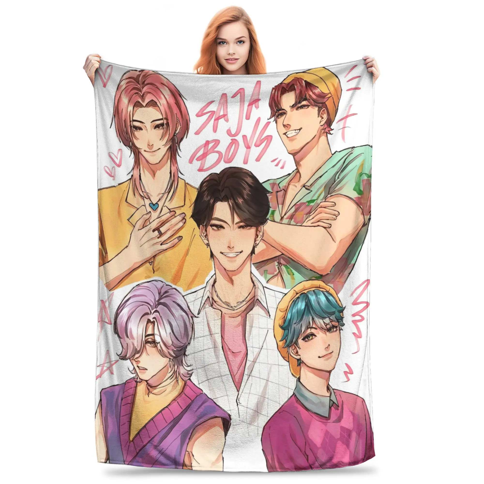 

Warm BlanketGirls Boys Travel Saja Boys Bedding Throws Flannel Bedspread For Living Room Print Sofa Bed Cover