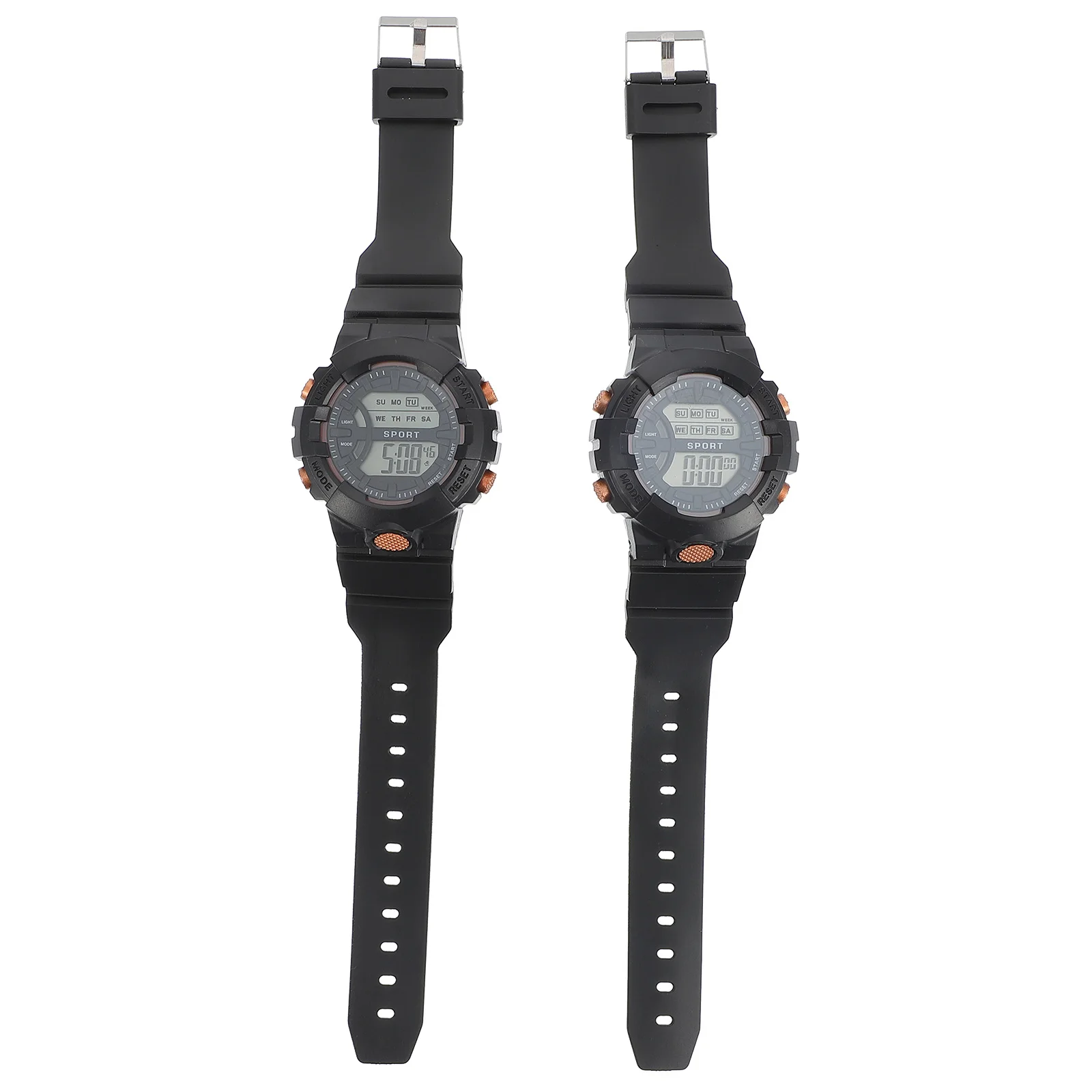 

2Pcs Digital Watches for Kids Student Children Sports Wrist Watch Black Display Time Recognition School Outdoor Gift Plastic