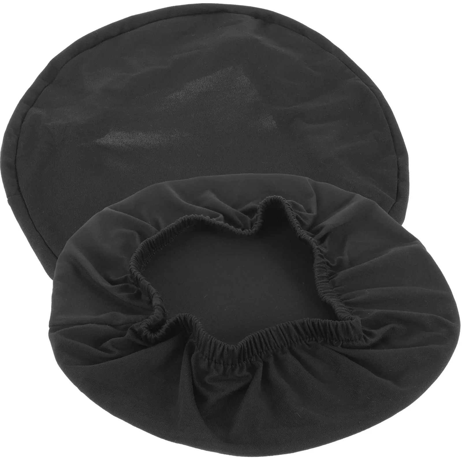 

2pcs Covers Dining Chair Slipcovers Polyester Cushion Stool Bar Stool Replacement Cover Covers Round Elastic Home Gift