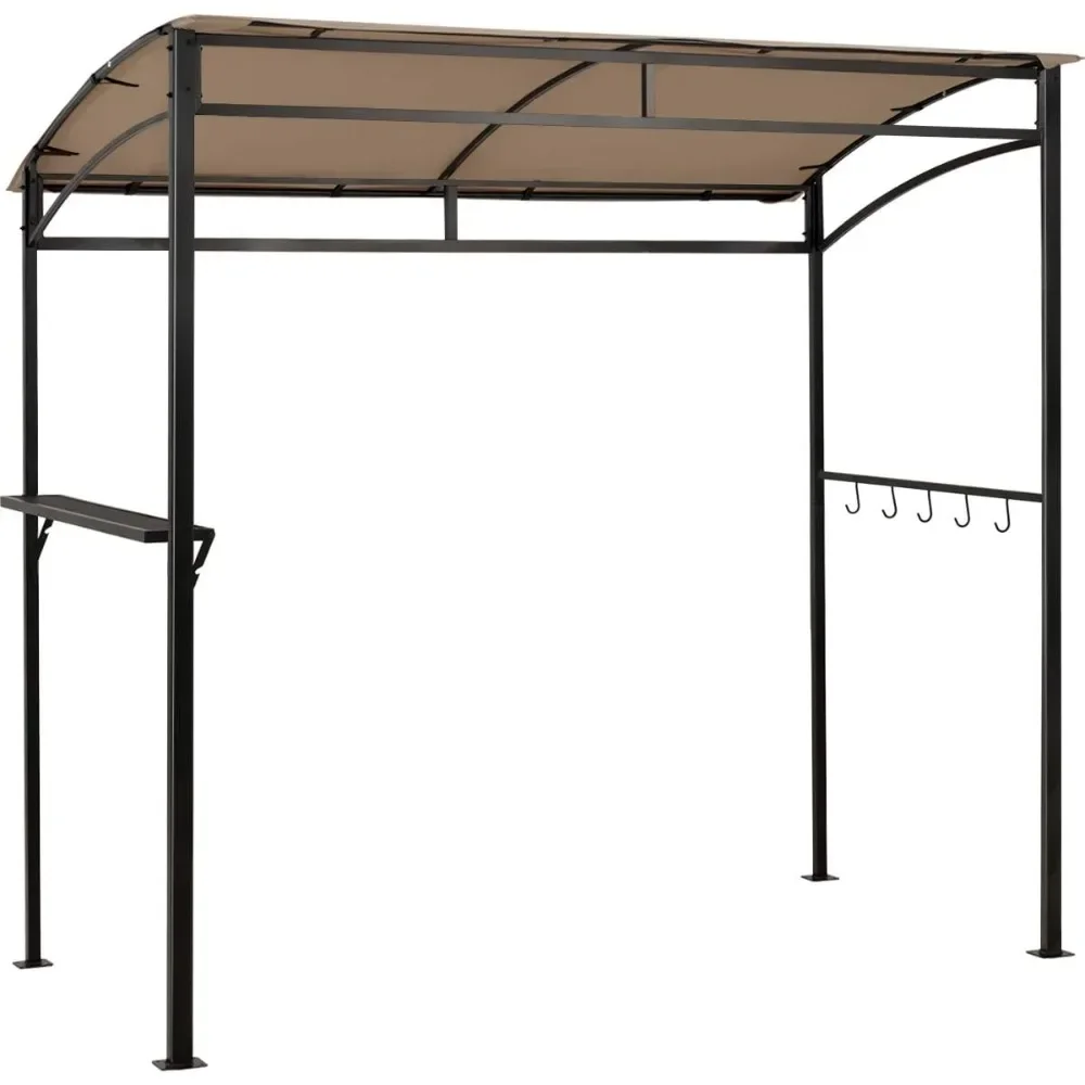 Gazebo, Patio Outdoor Backyard BBQ Canopy Shelter, Soft Top, Heavy-Duty Steel Construction