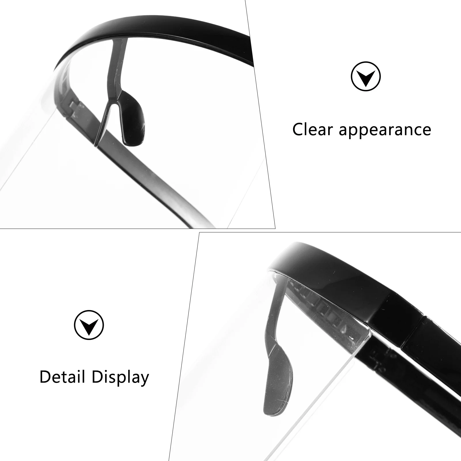 

1 PC Anti Fog Full Face Mask Sun Visor Clear Safety Glasses for Cycling Work Athletic Mouth Guard