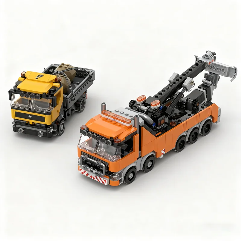 1010 elementów MOC MOD Ciężarówka Ratownicza City Champions Super Samochód Model Zabawki Klocki Konstrukcyjne Prezenty Świąteczne Architektura Edukacja dla Dzieci
