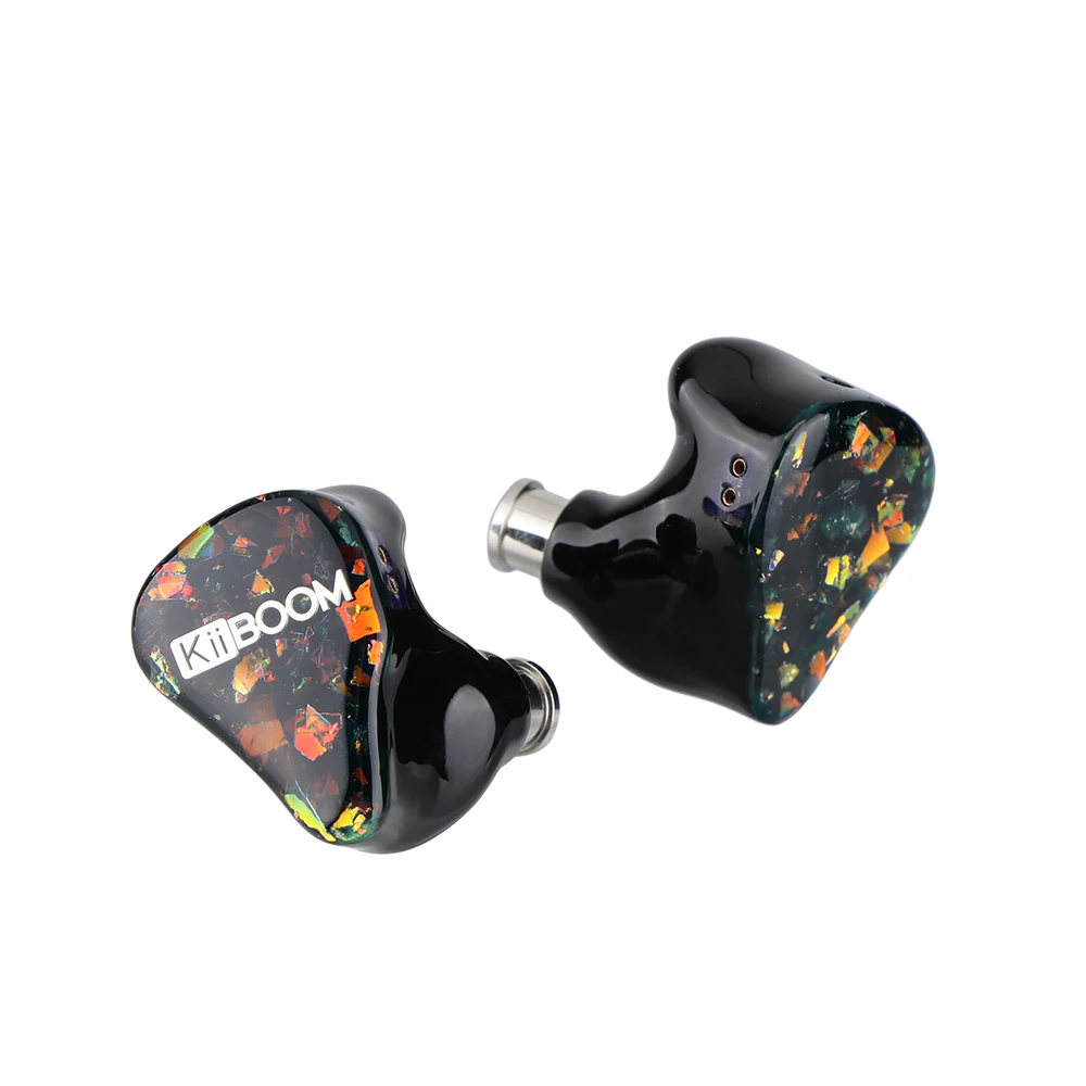 KiiBOOM Evoke 1DD LCP +2BA Hybrid Hifi Earphone In-ear Monitor Upgraded 4-core Oxygen-free Copper Cable for Audiophile