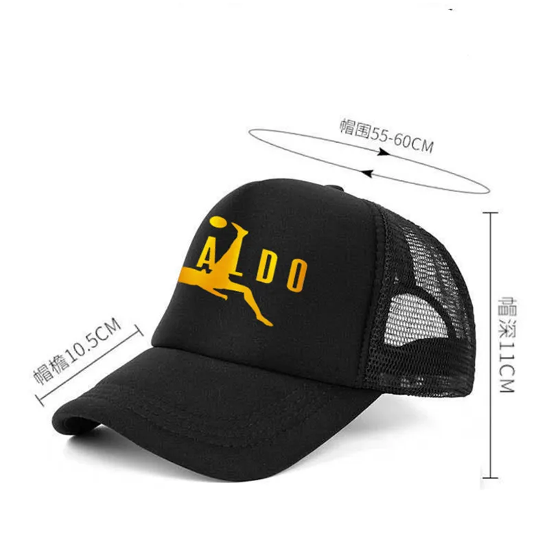 Sports Mesh Cs 3D Printed Cristiano Ronaldo CR7 Baseball Cap Adjustable Cr7 Snapback Hat Men Women Casual Hats Outdoor Party